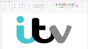 How to draw the ITV (TV network) logo using MS Paint | How to draw on your computer