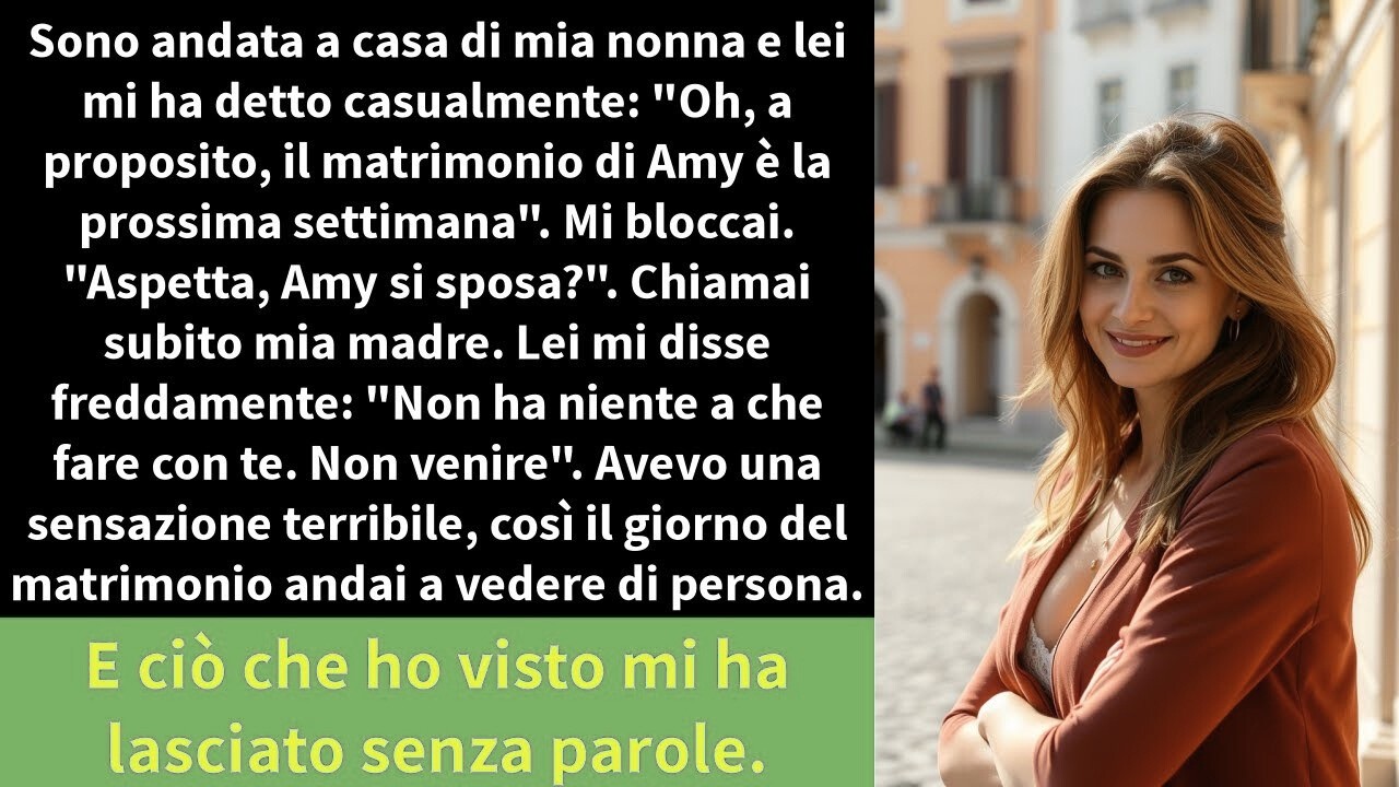 Sono andata a casa di mia nonna e lei mi ha detto casualmente   Oh, a proposito