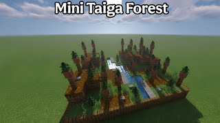 Creating a Tiny Taiga Forest in Minecraft!
