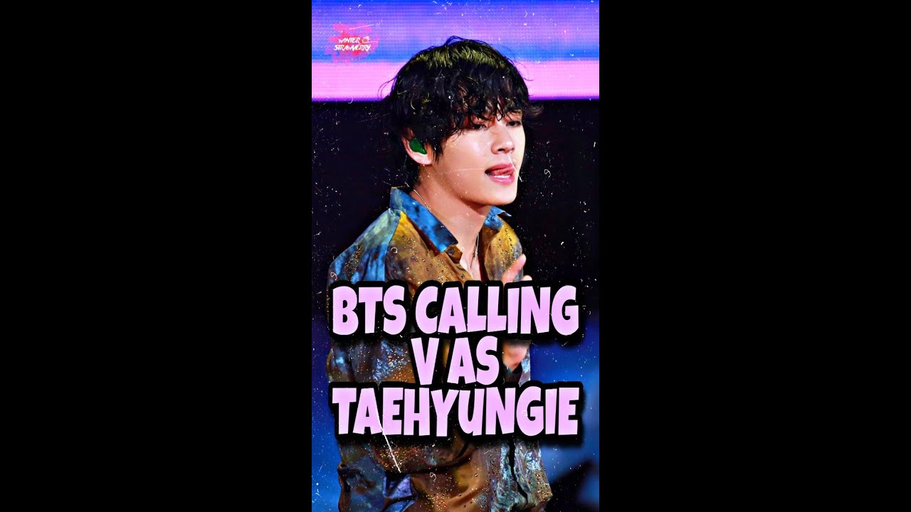 BTS CALLING V AS TAEHYUNGIE (Compilation) - YouTube