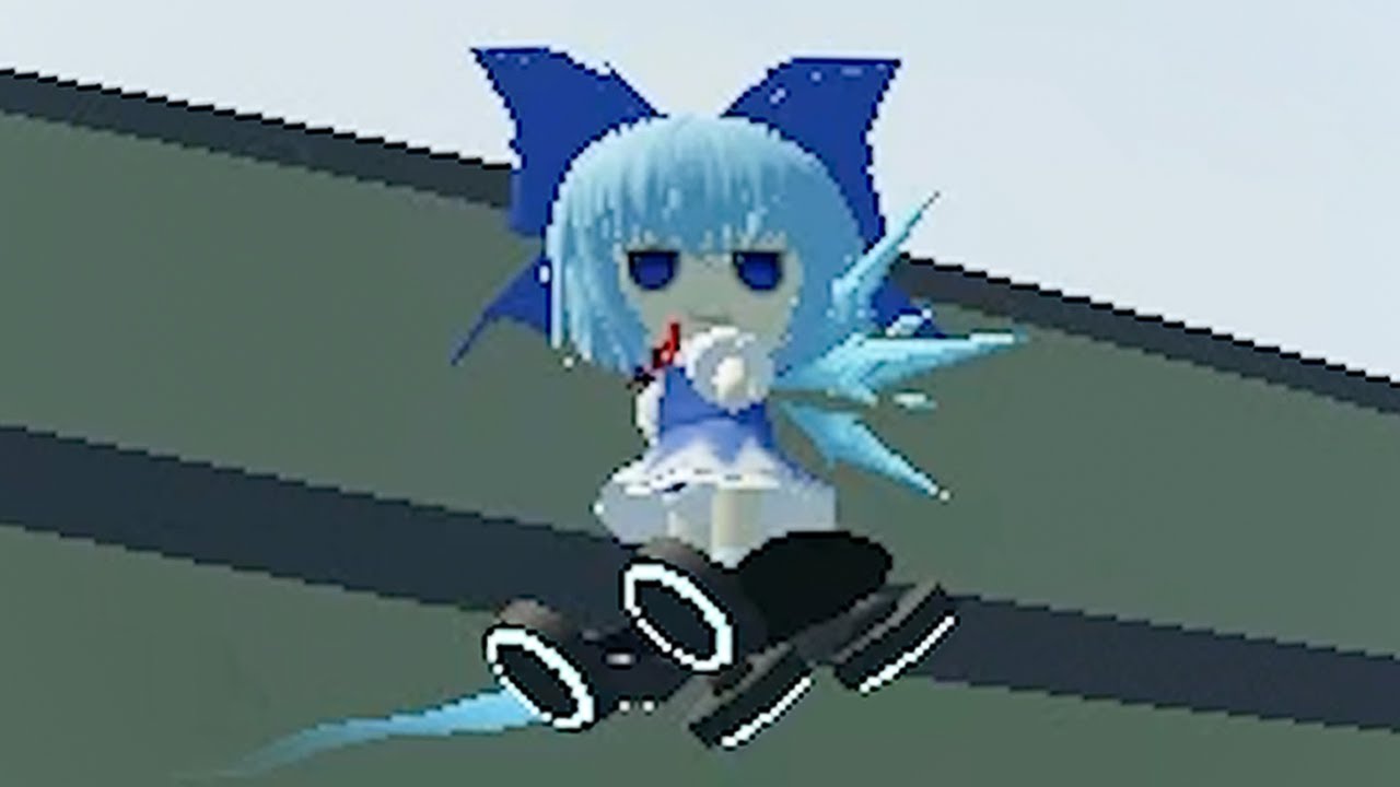 Fumo Cirno flying in gm_construct