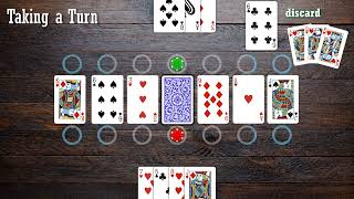 How to Play Barrel Rummy a 2 Player Card Game screenshot 3