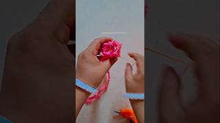 Diy ribbon 🎀 roses 🌹 ⚘️#craft #homedecor #shorts #viralvideo #shortsvideo #youtubeshorts #foryou