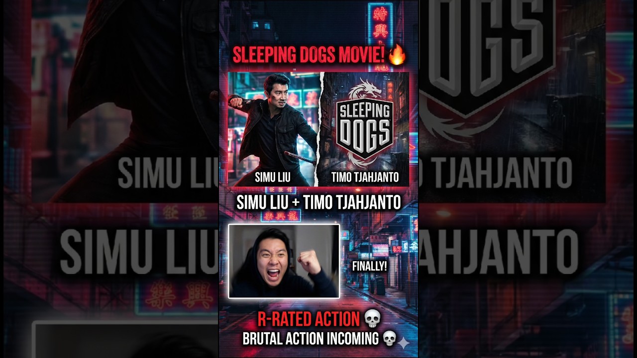 SLEEPING DOGS Movie CONFIRMED!🔥Simu Liu Stars, Timo Tjahjanto Directs| Video Game Adaptation