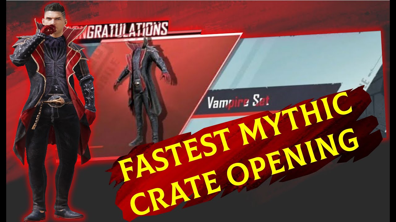 Fastest MYTHIC Crate Opening in PUBG Mobile