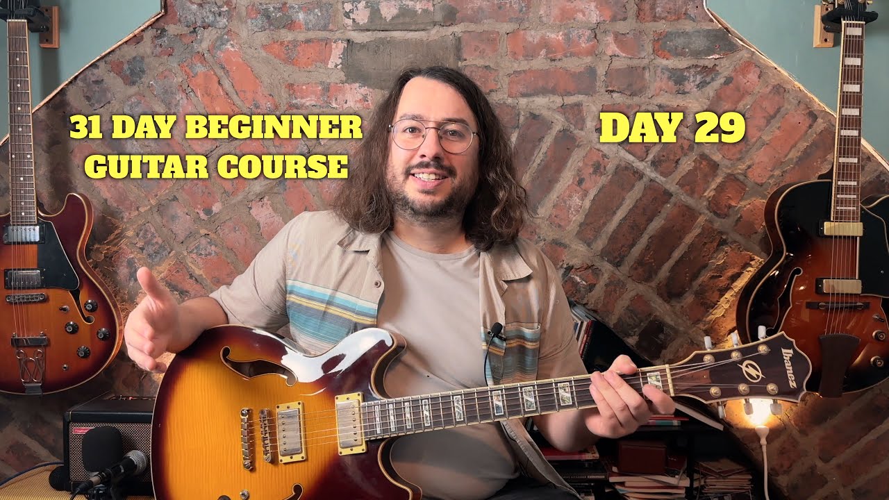 31 Day Beginner Guitar Course – Day 29 | Free Fallin’ Suspended Chords & Rhythm (Tom Petty)