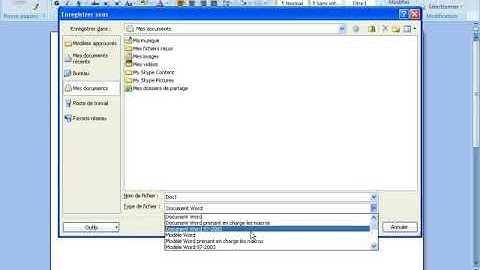 Les différents formats d