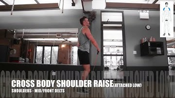 Elevação lateral cruzado com elástico extensor unilateral