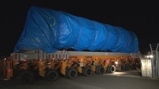ロケットが打ち上げ場到着 故障のトレーラー復旧