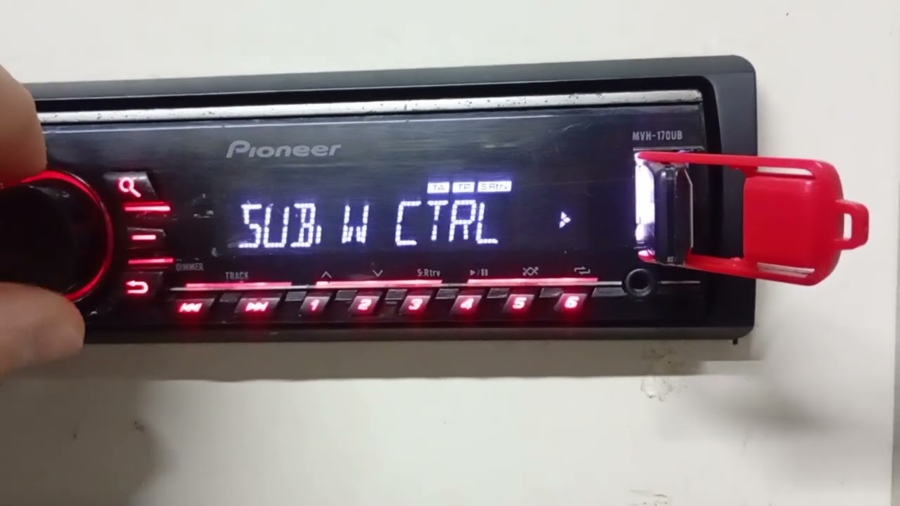 PIONEER MVH-170UB USB MP3 AUX Radio Samochodowe Prezentacja Car Audio Test 