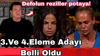 Survivorda 3. Ve 4. Eleme Adayı Belli Oldu Serenay Diskalifiye 3. Dokunulmazlığı Kazanan Takım