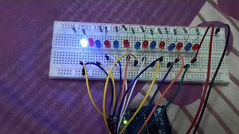 Random number generator and LED arduino