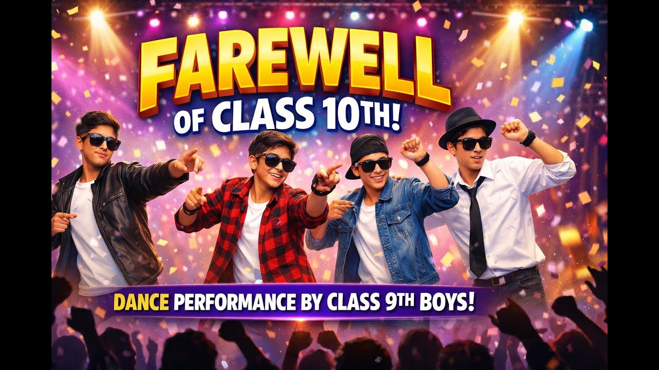 CLASS 9TH PERFORMANCE IN CLASS 10TH FAREWELL BATCH 2025-26...