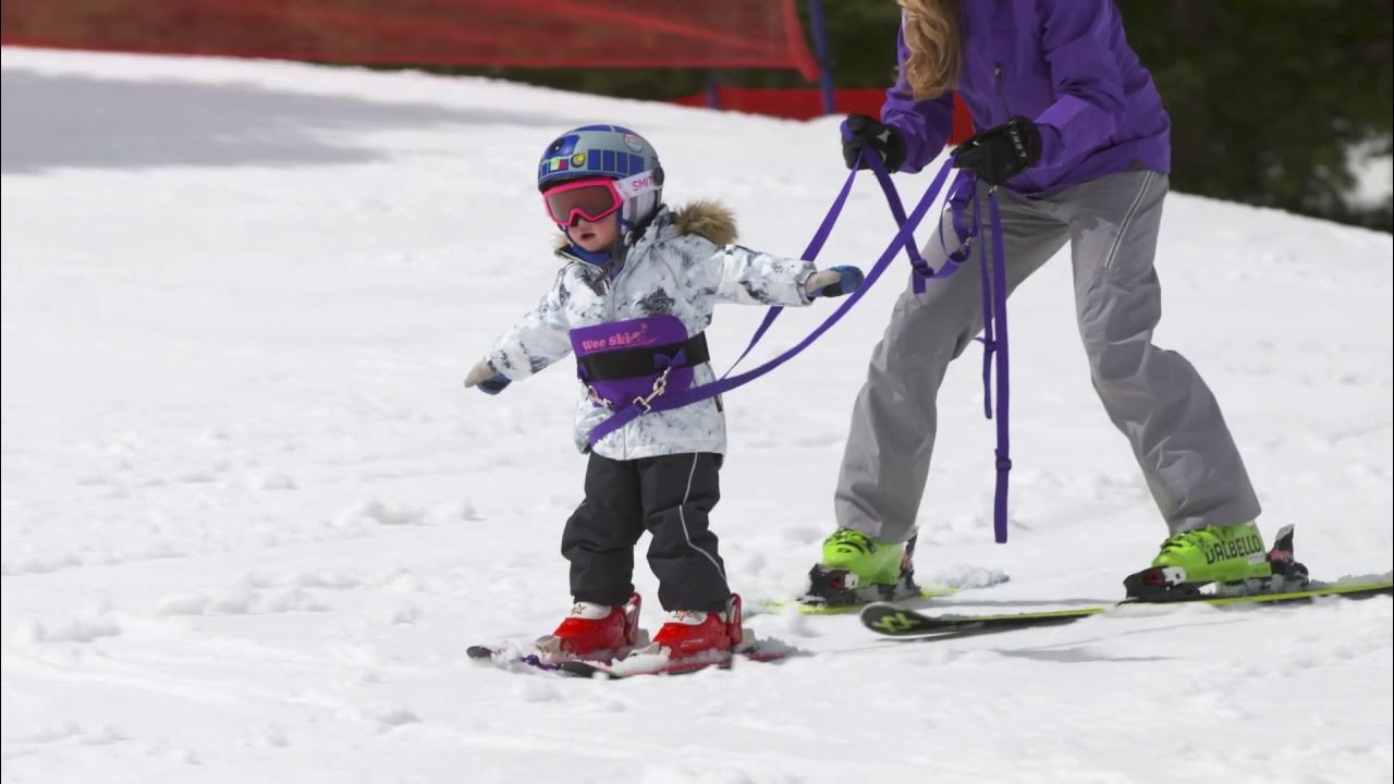 Teaching Your Kids to Ski Using a Harness or Hula Hoop YouTube