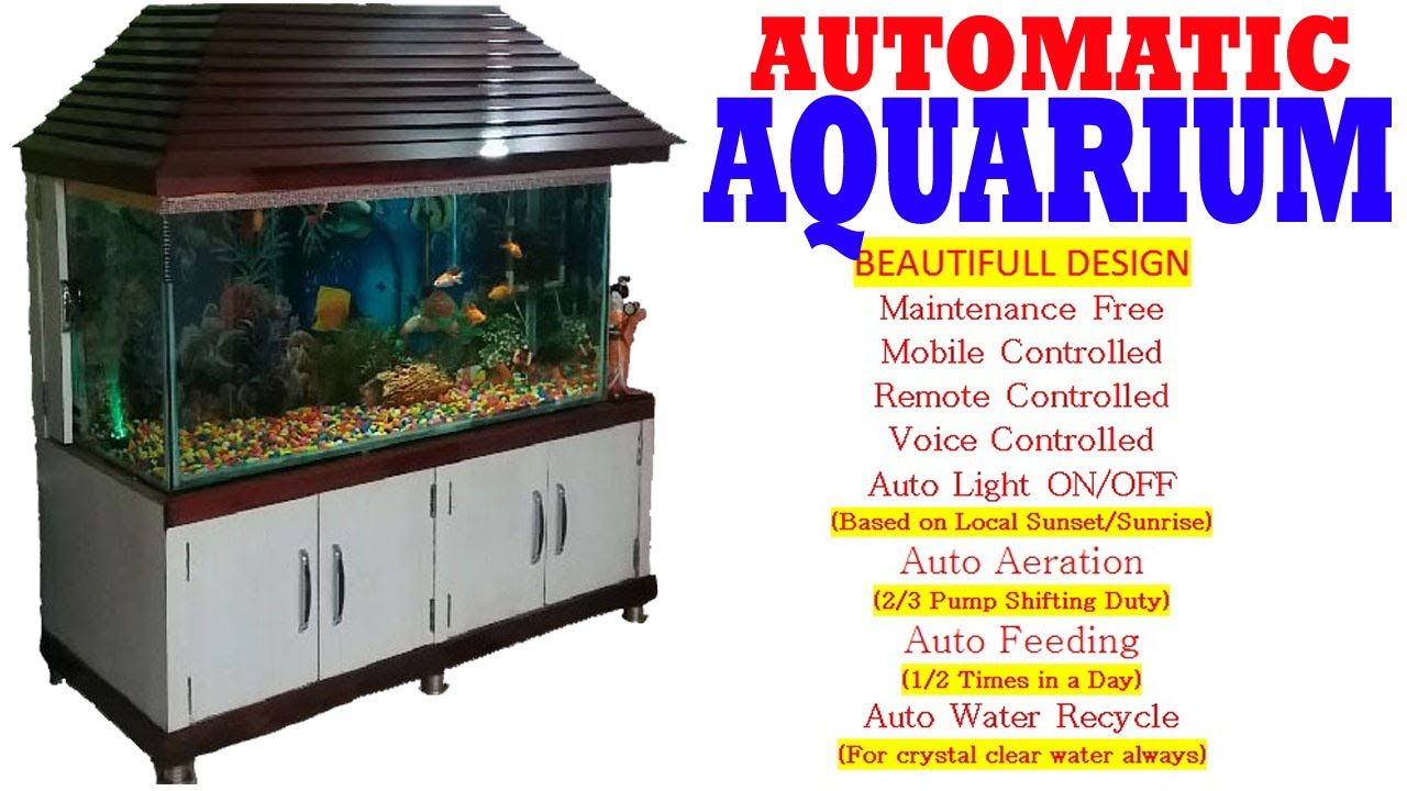AutomaticAquarium goldfishtank Smart Aquarium, Vastu Fish Aquarium