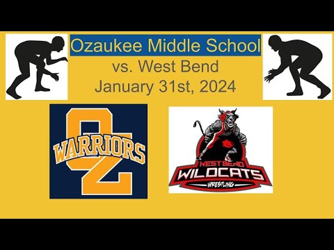 Ozaukee Middle School Wrestling Highlights 1/31/24