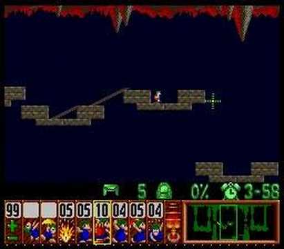 Lemmings - Taxing Level 10 Solution