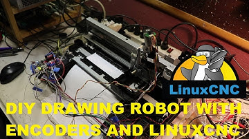 How I made a Drawing Robot controlled by encoders and LinuxCNC