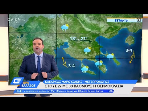 Καιρός 09/06/2021: Καταιγίδες και σήμερα το απόγευμα | Ώρα Ελλάδος 9/6/2021 | OPEN TV