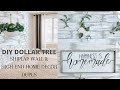 DIY DOLLAR TREE SHIPLAP WALL | HIGH END HOME DECOR DUPES