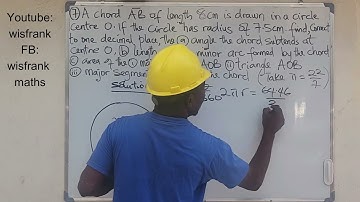 WASSCE 2023 Nov-Dec Core Mathematics Question No. 7  (Circle Theorems)