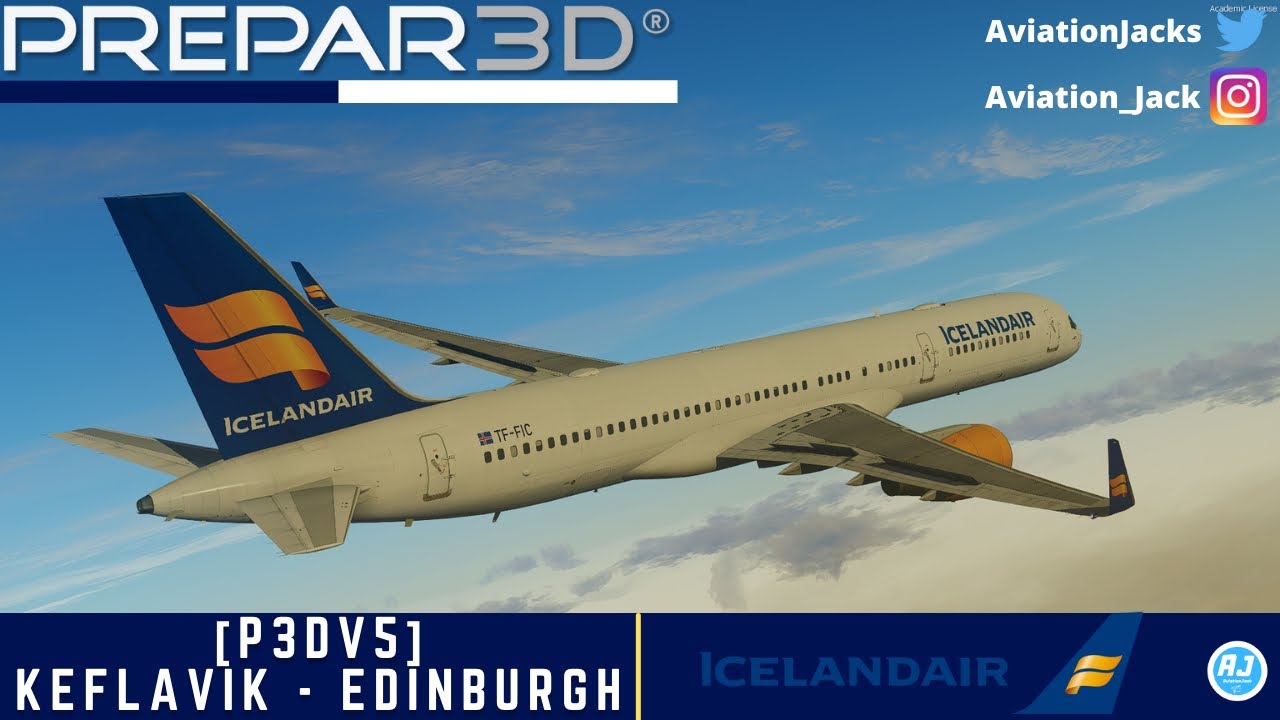 [P3Dv5] Everything Went Wrong | Keflavik  - Edinburgh | Icelandair Captain Sim 757 l ICE430 |