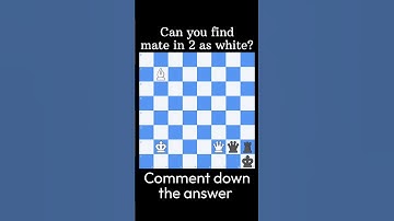 Only 1% Can Find This Mate in 2 🤯 | Chess Puzzle Challenge (White to Move) #chesspuzzle