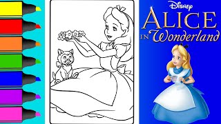 Color Along With Alice In Wonderland For A Magical Disney Coloring Experience!
