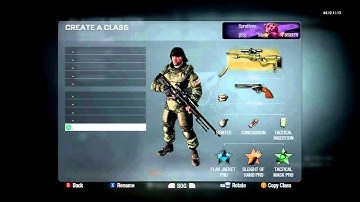 Black Ops Class Setup & Combat Record.