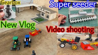 new super seedar gearbox first time working and video shooting with new holland,John Deere