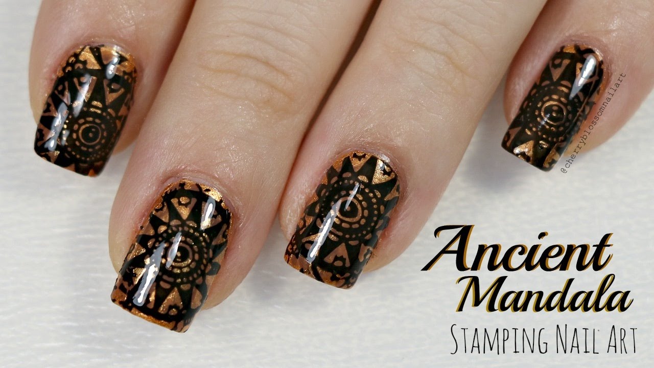 Ancient Mandala Stamping Nail Art! [BornPrettyStore Review]