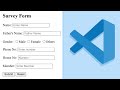 HTML Survey Form Kaise Banayein? 🔥 Step-By-Step Full Tutorial in Hindi