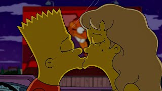Bart Simpson And Darcy Kissing - The Simpsons
