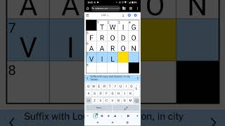 Speedsolving the NY Times Mini Crossword! (4 Apr 24) #wordpuzzle #wordgames #puzzlegame #puzzle