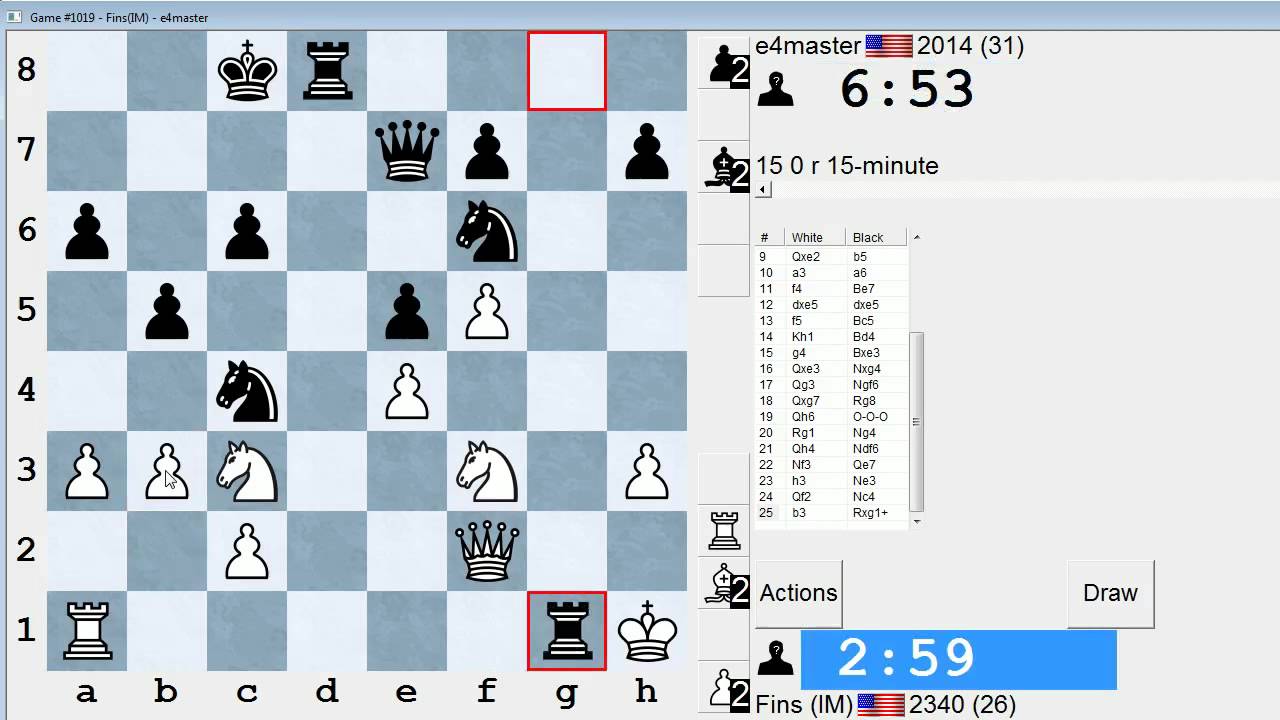 Standard Chess #133: IM Bartholomew vs. e4master (Pirc Defense)