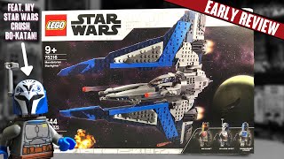 Lego Star Wars Mandalorian Starfighter Bo Katan Gar Saxon Set Review Youtube