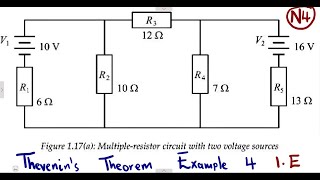 Industrial Electronics N4 Thevenin's Theorem example 4 @mathszoneafricanmotives  @mathwithlightone
