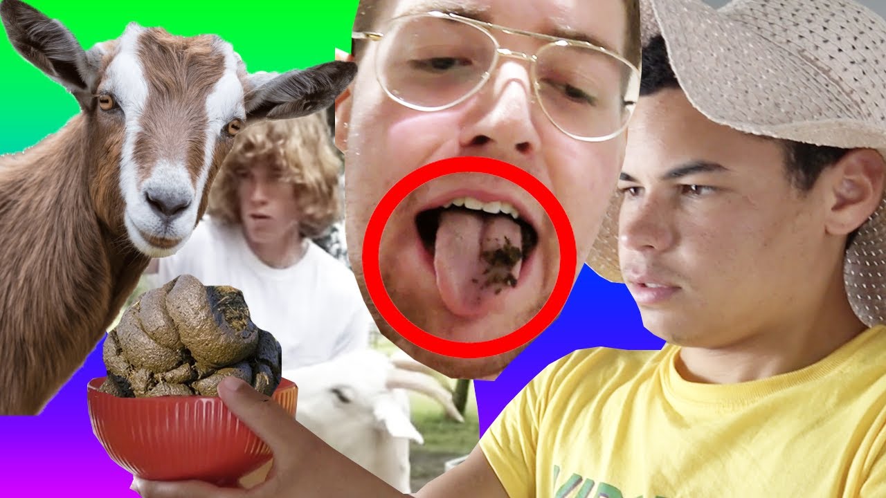 SunHatKid Made me Eat Goat Poop!