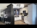 DIY KITCHEN MAKEOVER ON A BUDGET How To Paint Cabinets With A Paint Sprayer From Black To White!