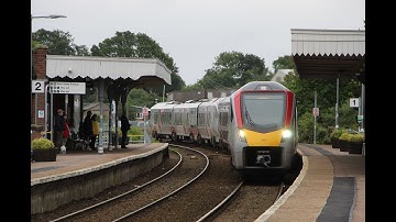 Greater Anglia 755325 & 755328 arrive & depart Wroxham with 5Q62