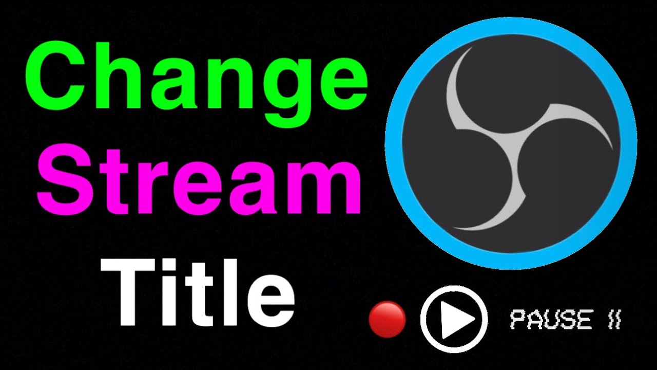 How to change Game Name in  Live Stream