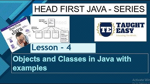 Head First Java Lesson 4, Objects & Classes #java #objectorientedprogramming #code #class #object