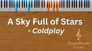 A Sky Full of Stars – Coldplay | Piano Tutorial + Sheet Music (Keyboard)