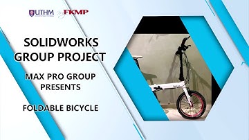 SOLIDWORKS FOLDABLE BICYCLE ASSEMBLY, EXPLODE AND COLAPSE VIEW, WITH MOTION SIMULATIONS