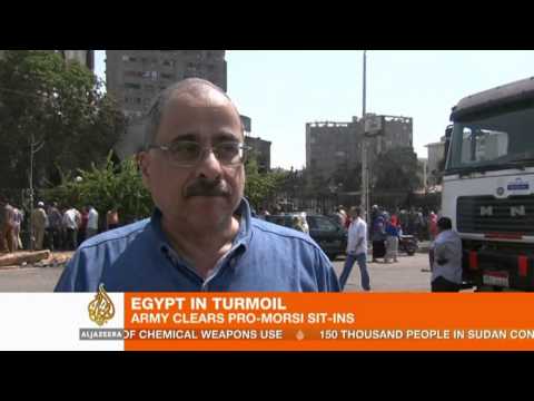 Egyptian Security Forces Clear Pro Morsi Sit Ins 