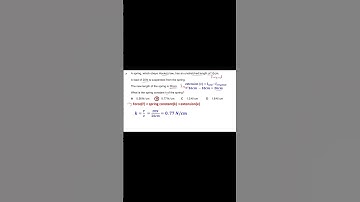 calculate the spring constant #0625 #physics #hookeslaw #load #extension #graphs #spring #constant