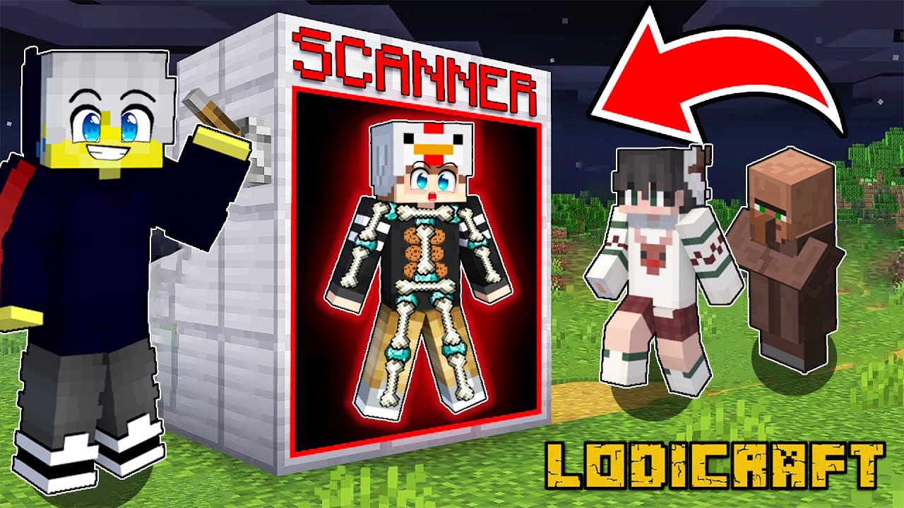 Using a SCANNER to find my Friend`s Secret in minecraft!!!