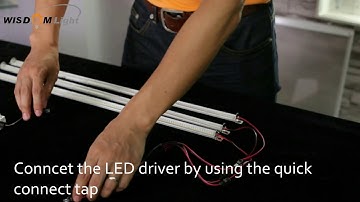 How to install LED Troffer Retrofit strip kit in 3 minutes without tools?