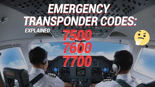 7500, 7600, 7700 Emergency Transponder Codes Simplified Net Worth