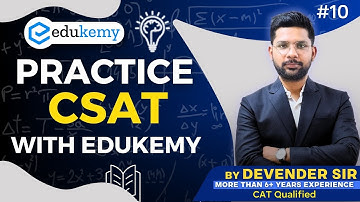 CSAT Success: Master UPSC with Devender Sir’s Expert Tips | Video 10 | Edukemy  #upsc #csat #iasprep